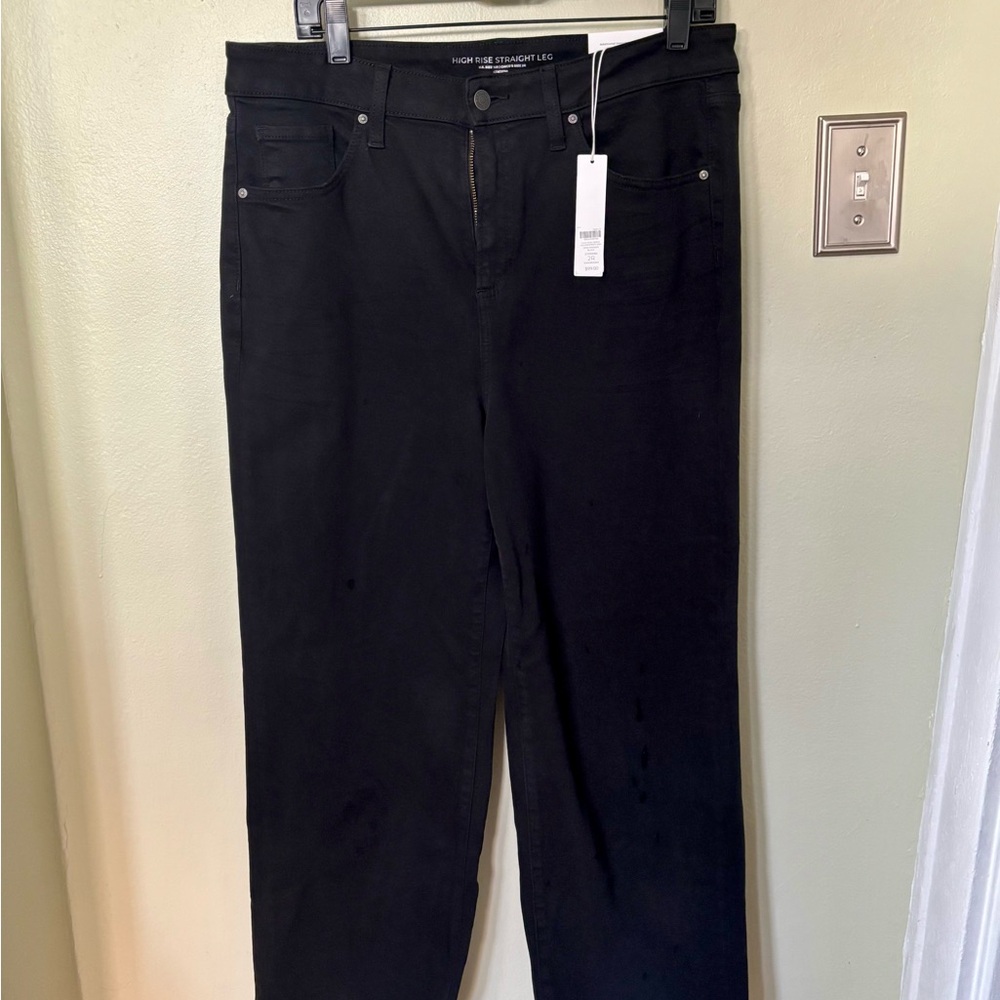 Chico's Elegant Black Straight Leg Jeans - New with Tags!!